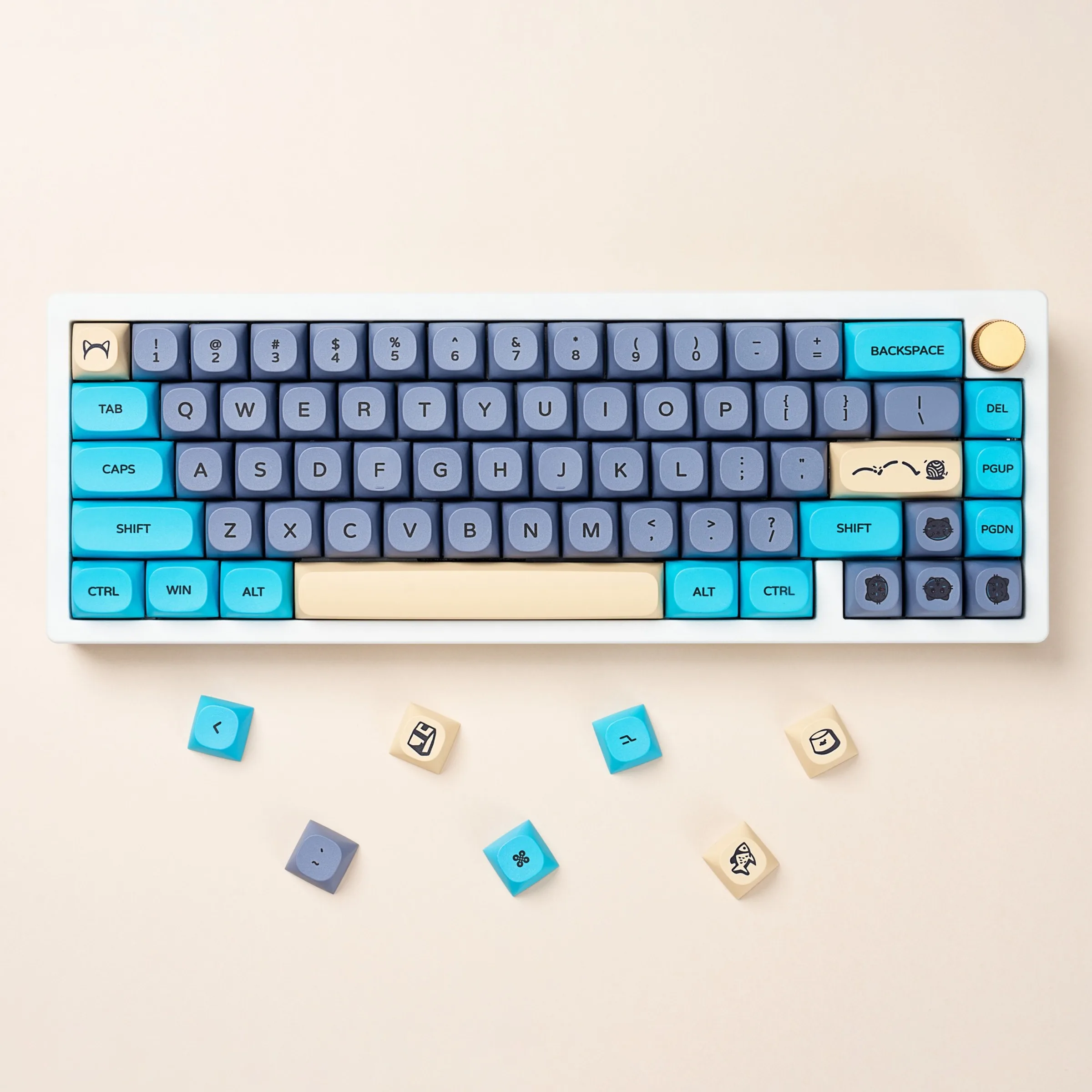GMK+ Blue Cat MA Custom Keycap Set
