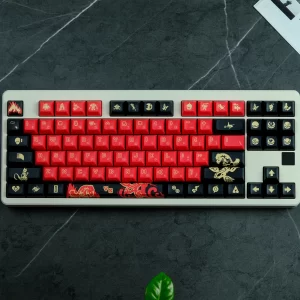 GMK+ Red Pirate KCA Custom Keycap Set