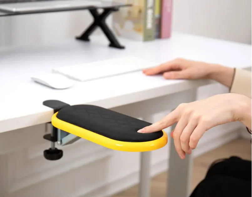 New Folding Computer Armrest Pad, Adjustable Computer Wrist Rest, Desktop Extender, Ergonomic Office Arm Support, PC Game Pad