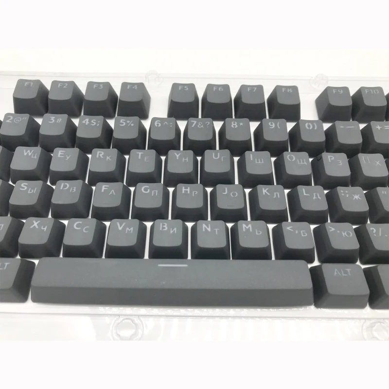 104 Keys Lift off Keycaps Double Shot Russian Backlight PBT Mechanical Keyboards