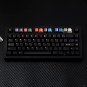 GMK+ Black Colorful OEM Custom Keycap Set