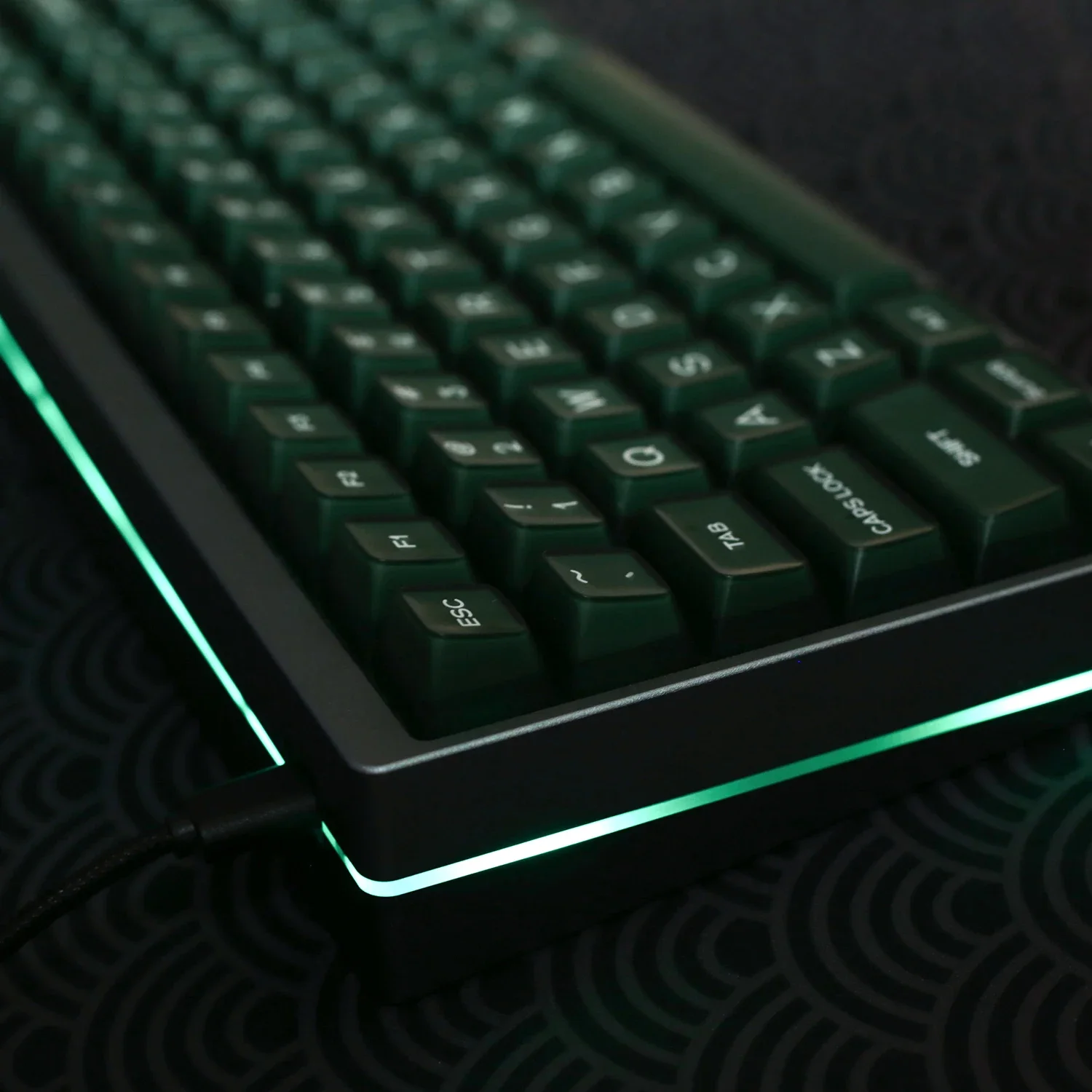 135 Keys SA Profile Keyboard Keycaps Green Translucent Keycap for Mechanical Keyboards Gaming ISO Custom Double Shot