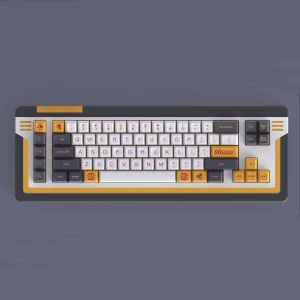 GMK+ Yellow Mustard SA Custom Keycap Set