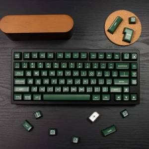 GMK+ Dark Green SA Custom Keycap Set