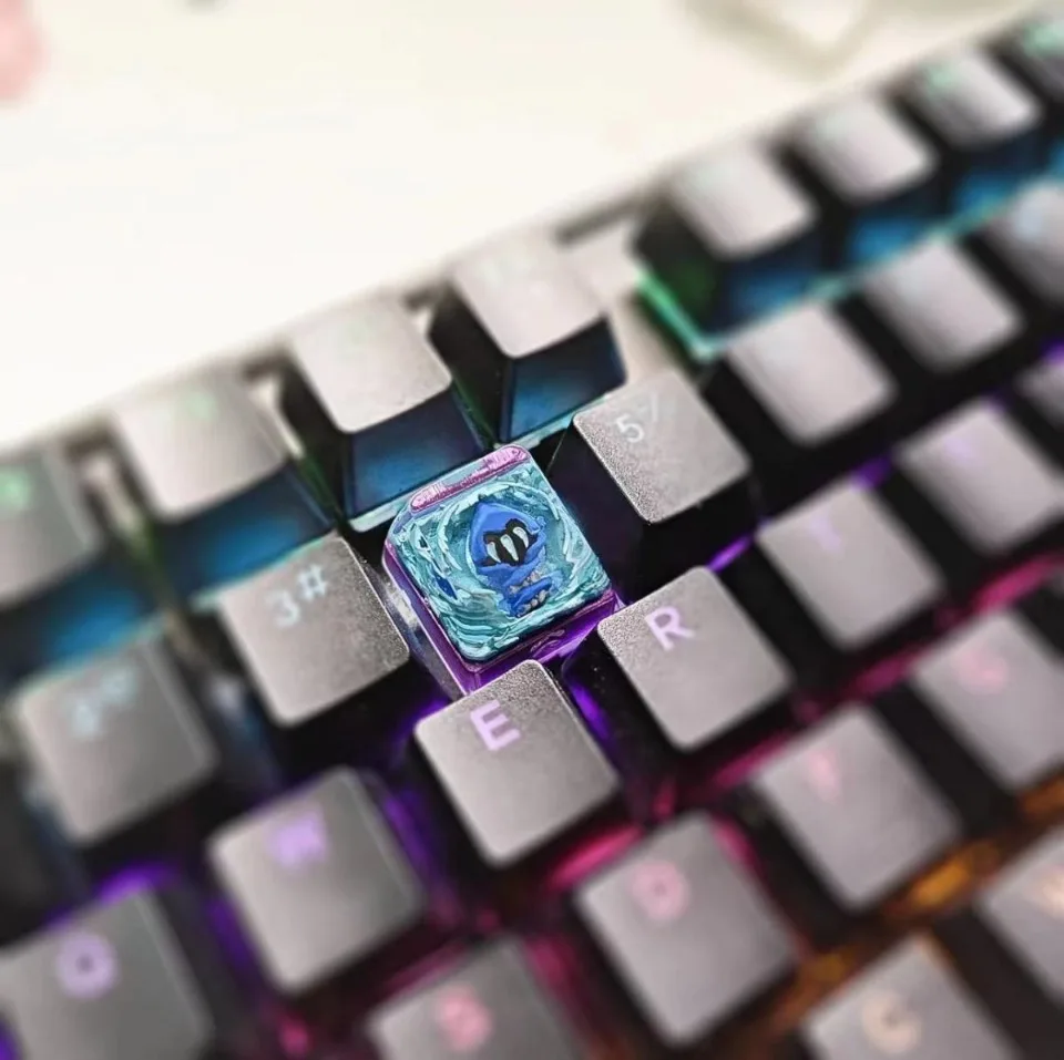 Valorant Keycap Original Clove OMEN JETT GEKKO Cute Resin Gaming Keyboard Cap Custom Artisan KeyCap for Mechanical Keyboard Gift