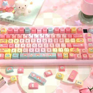 GMK+ Tulip Bear MDA Custom Keycap Set